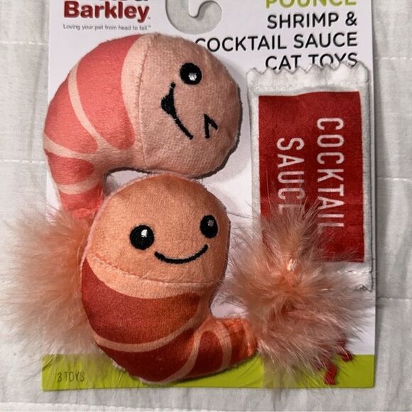 Boots & Barkley Catnip POUNCE Shrimp & Cocktail Sauce Cat Toy - Picture 2 of 11